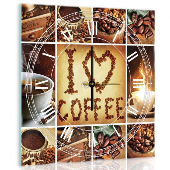 Nástenné hodiny - NH0186 - Káva