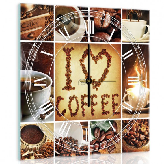 Nástenné hodiny - NH0187 - Káva