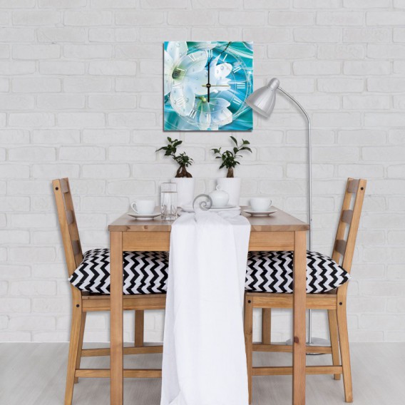 Nástenné hodiny - NH0228 - Biely kvet