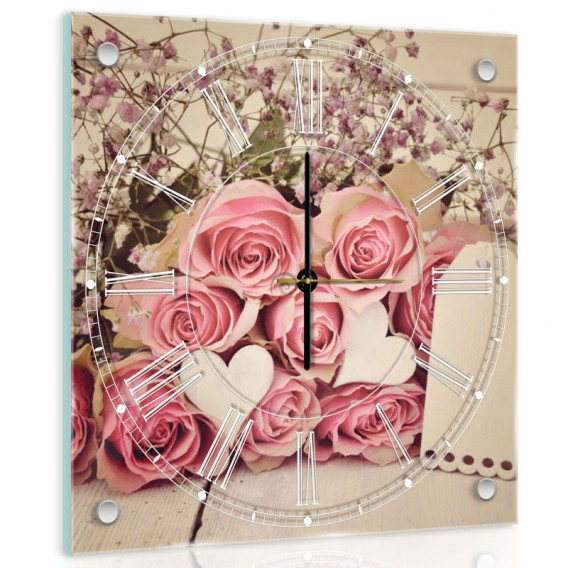 Nástenné hodiny - NH0236 - Ruže