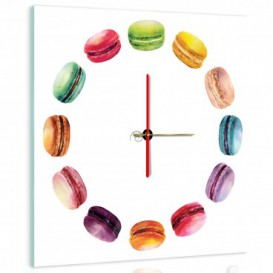 Nástěnné hodiny - NH0277 - Makronky