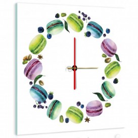 Nástěnné hodiny - NH0278 - Makronky