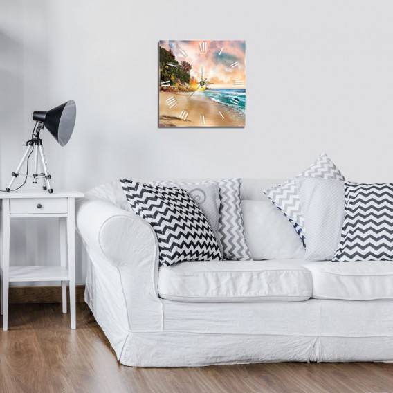 Nástenné hodiny - NH0281 - Tropický ostrov