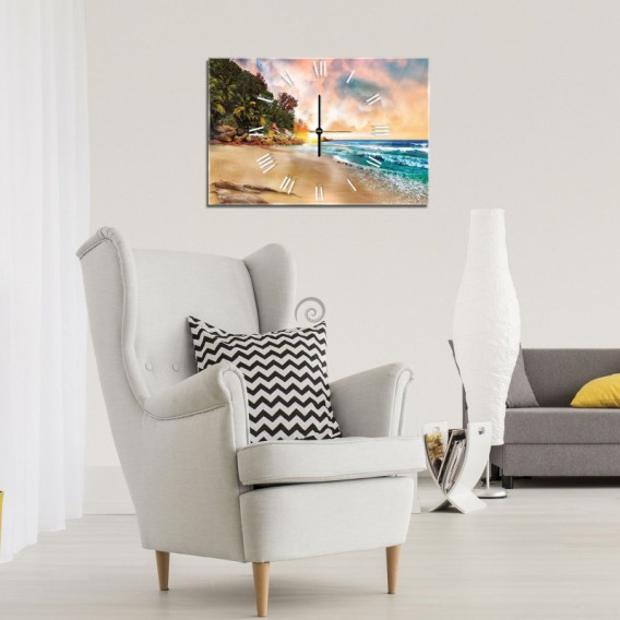 Nástenné hodiny - NH0281 - Tropický ostrov