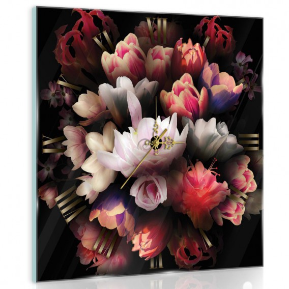 Nástenné hodiny - NH0291 - Kvety