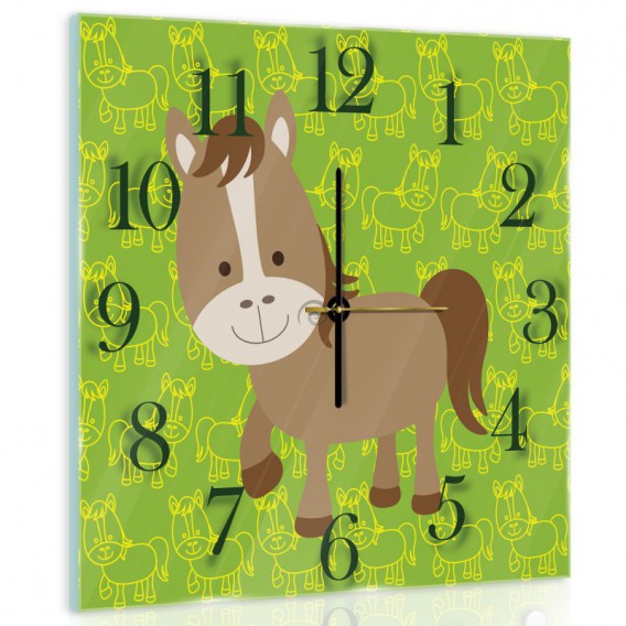 Nástenné hodiny - NH0297 - Koník