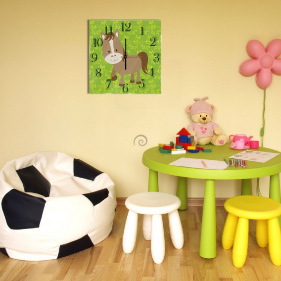 Nástenné hodiny - NH0297 - Koník