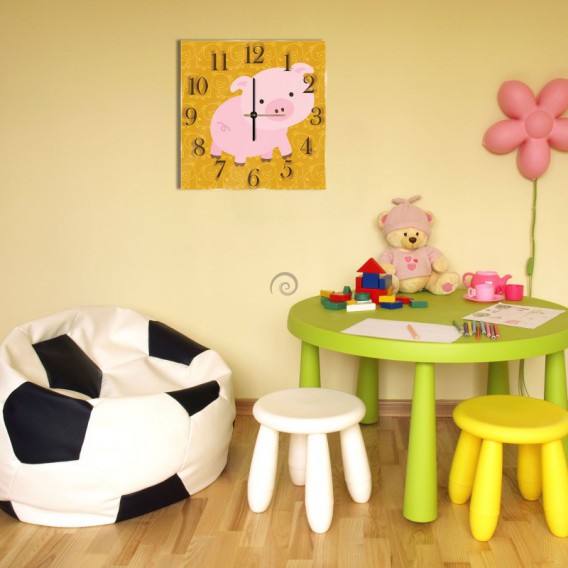 Nástenné hodiny - NH0298 - Prasiatko