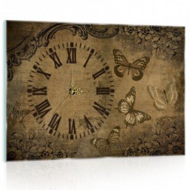 Nástenné hodiny - NH0324 - Vintage motýle