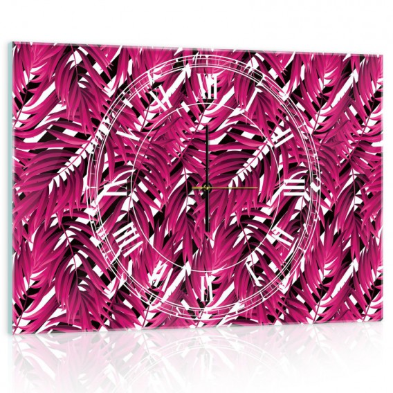 Nástenné hodiny - NH0331 - Ružové papradie