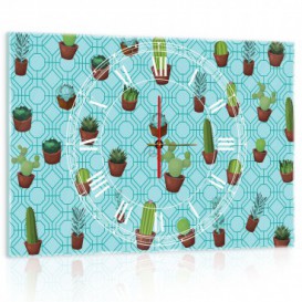 Nástenné hodiny - NH0347 - Kaktus