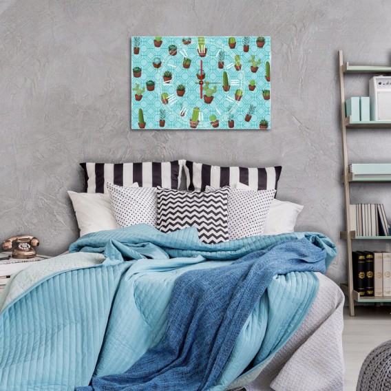 Nástenné hodiny - NH0347 - Kaktus