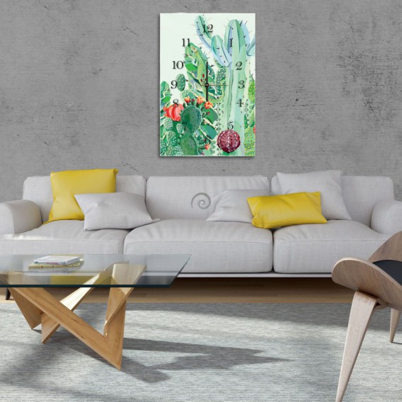 Nástenné hodiny - NH0365 - Kaktus