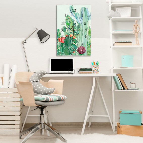 Nástenné hodiny - NH0365 - Kaktus