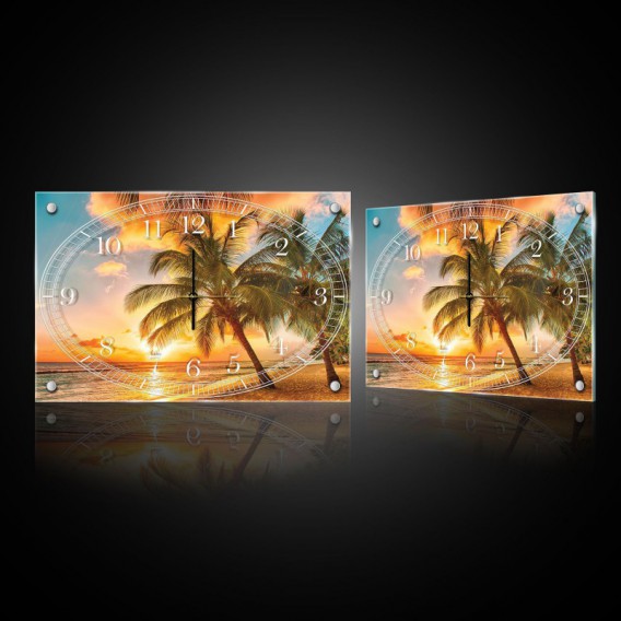 Nástenné hodiny - NH0385 - Tropický ostrov