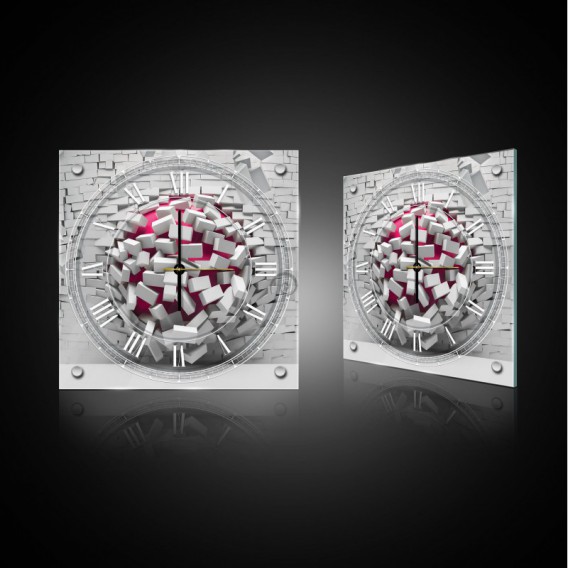 Nástenné hodiny - NH0387 - 3D guľa