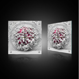 Nástěnné hodiny - NH0387 - 3D koule