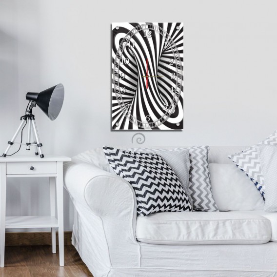 Nástenné hodiny - NH0392 - 3D tunel