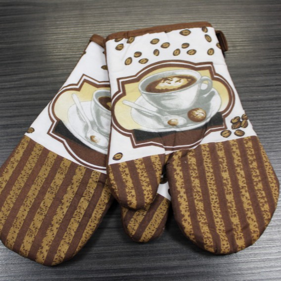 Kuchynské rukavice 2ks hnedá