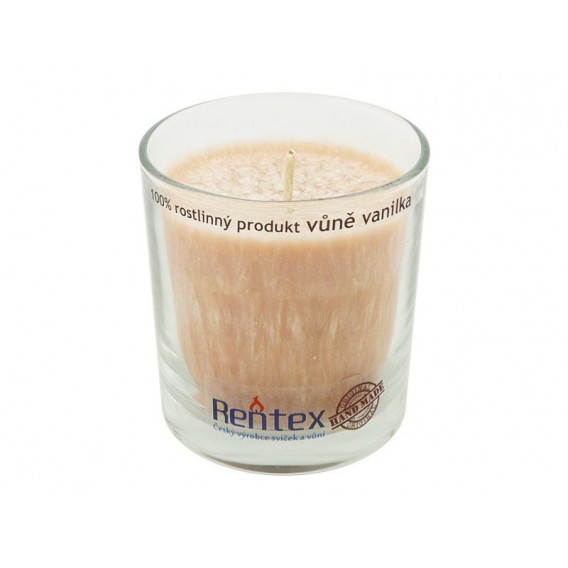 Palmová sviečka v skle - vanilka