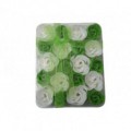 Mydlové konfety 20ks – zelenobiele