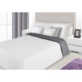 Prehoz na posteľ obojstranný Sivo-biely 170x210