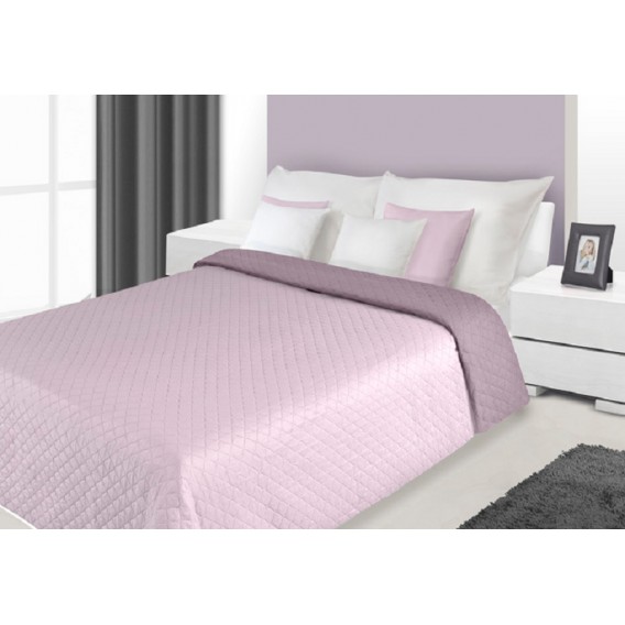Prehoz na posteľ obojstranný Ružový 220x240cm