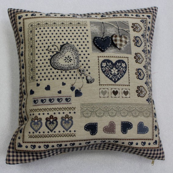 Gobelínový povlak na polštář Modrý domov