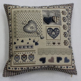 Gobelínový povlak na polštář Modrý domov