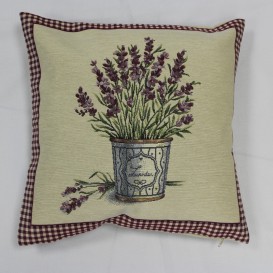 Gobelínový povlak na polštář Levandulový košík