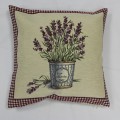 Gobelínový povlak na polštář Levandulový košík
