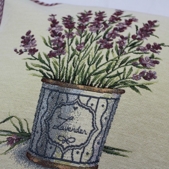 Gobelínový povlak na polštář Levandulový košík