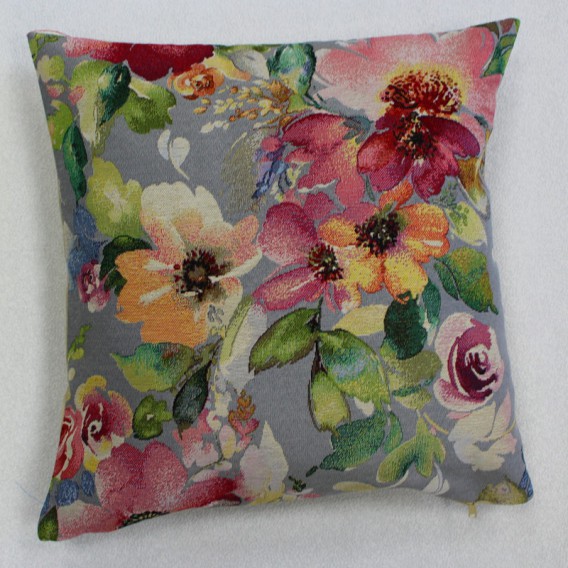 Gobelínová obliečka  43x43cm Akvarelové kvety