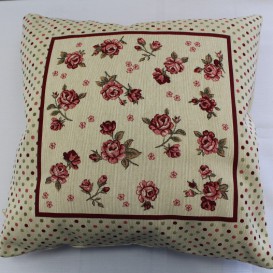 Gobelínová povlak 43x43cm Růžová zahrada