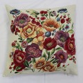Gobelínová obliečka  43x43cm Šialene farebné kvety