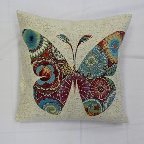 Gobelínová obliečka  43x43cm kráľ Motýľ