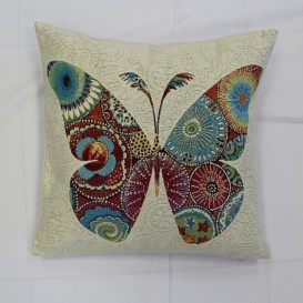 Gobelínová obliečka  43x43cm kráľ Motýľ