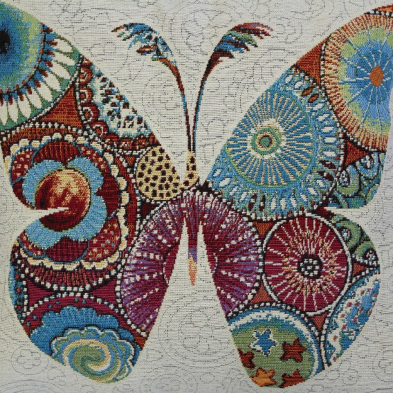 Gobelínová obliečka  43x43cm kráľ Motýľ