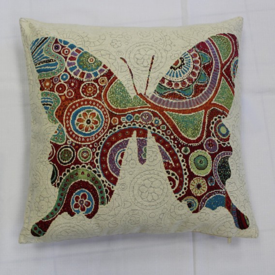 Gobelínová obliečka  43x43cm Motýlia kráľovná