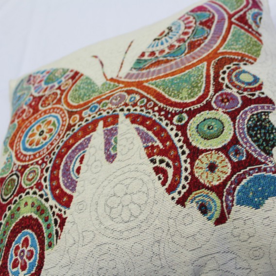 Gobelínová obliečka  43x43cm Motýlia kráľovná