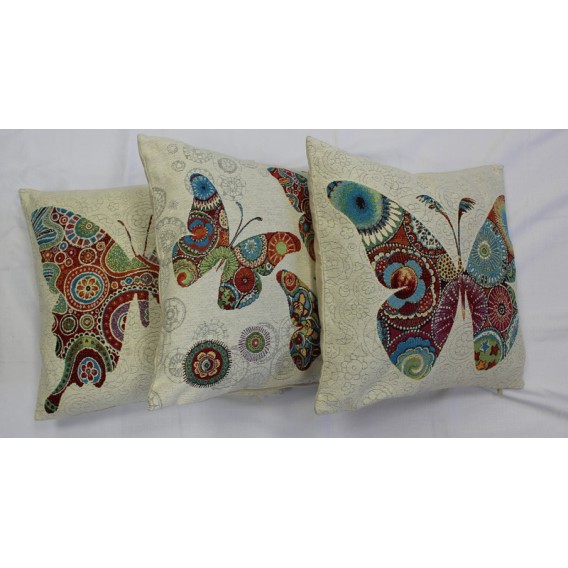 Gobelínová obliečka  43x43cm Motýlia kráľovná