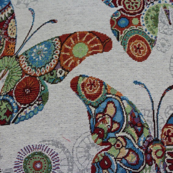 Gobelínová obliečka  43x43cm veselé motýle
