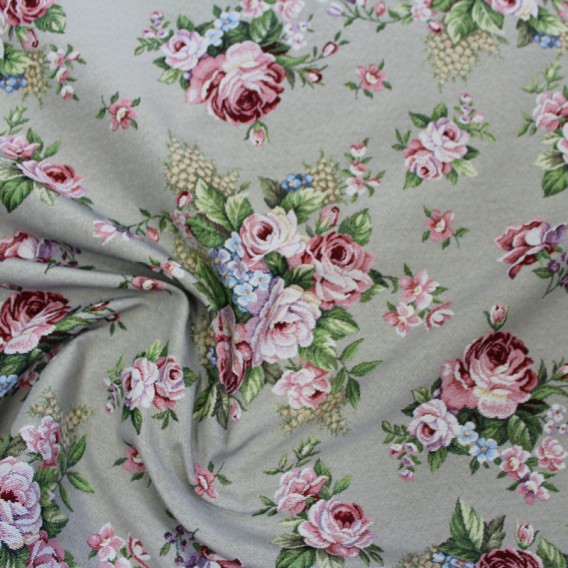 Gobelínová metráž Romentické ruže stredné  š.140cmx1cm