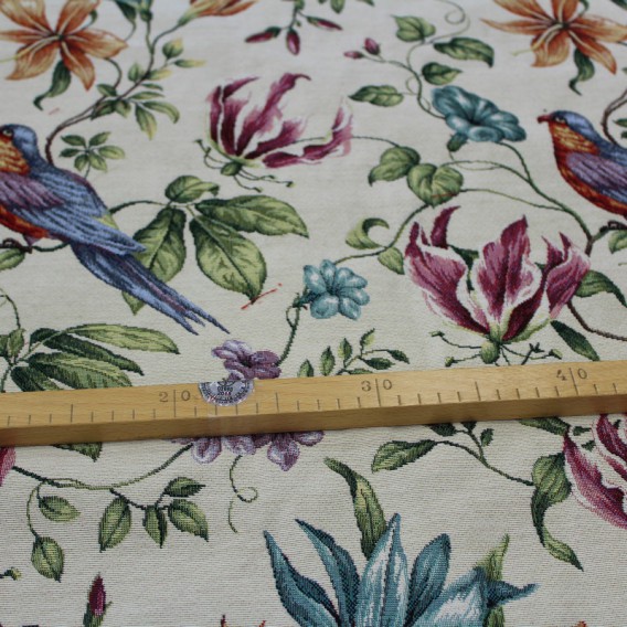 Gobelínová metráž Botanická záhrada š.140cmx1cm