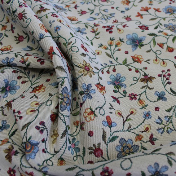 Gobelínová metráž Drobné kvietky š.140cmx1cm