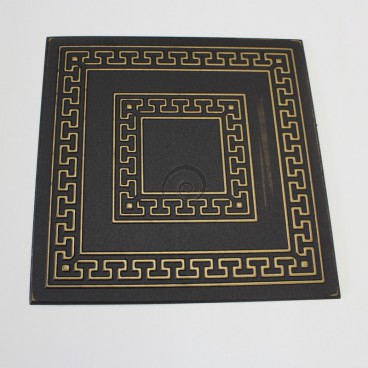 Polystyrénová stropná kazeta čierno-zlatá 23 - 1m2