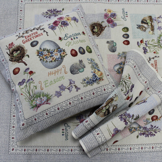 Gobelínový veľkonočný obrus Farebná Veľká noc