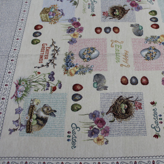 Gobelínový veľkonočný obrus Farebná Veľká noc