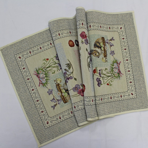 Gobelínový veľkonočný obrus Farebná Veľká noc