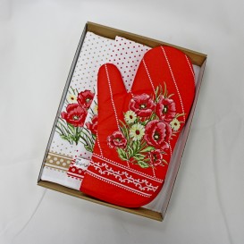 Kuchynský set červený Maky